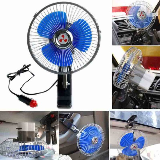 Ανεμιστήρας Περιστρεφόμενος  Νικελ 24 Volt 6" Με Κλιπ