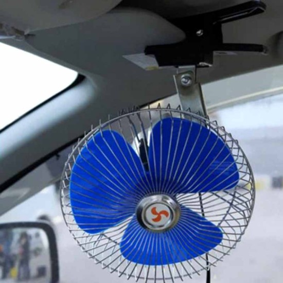 Ανεμιστήρας Περιστρεφόμενος  Νικελ 24 Volt 8" Με Κλιπ