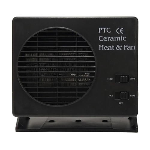 Αερόθερμο Αναπτήρα Αυτοκινήτου Κεραμικό 12 Volt 150-300 Watt Μαύρο