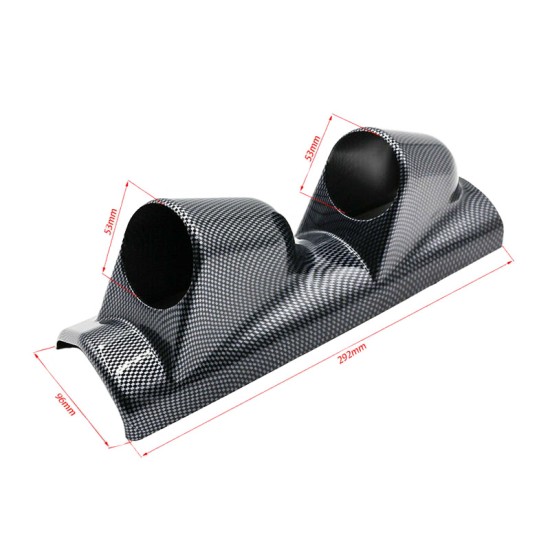 Βάση Για Όργανα Κολώνας Διπλή (2 x 52mm) Carbon Look Prosport