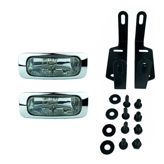 Προβολείς Universal 125x46mm H3 12V 55W LA-1100 16031 Λευκό 2 Τεμάχια