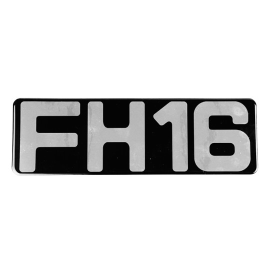 Αυτοκόλλητο Σήμα \'\'FH16\'\' 20.5cm x 7.5cm Με Επικάλυψη Σμάλτου 1 Τεμάχιο
