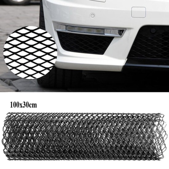 Σίτα Προφυλακτήρα Universal Αλουμινίου 100x30cm Μαύρο 1 Τεμάχιο