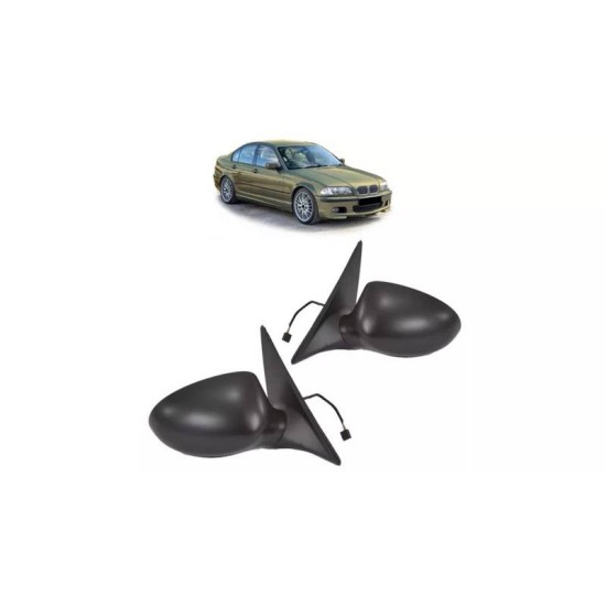 Καθρέπτες Για Bmw 3 E46 99-05 Sedan / Touring Ηλεκτρικά Ανακλινόμενοι / Ρυθμιζόμενοι/ Θερμαινόμενοι M3 Look Ζευγάρι 2 Τεμάχια