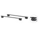 Μπάρες Οροφής Σιδερένιες Universal 125cm Railing System Σετ Με Πόδια Και Κλειδαριά 28006 2 Τεμάχια
