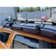 Μπάρες Οροφής Αλουμινίου Rackit Universal 120cm Railing System Σετ Με Πόδια Και Κλειδαριά Ασημί 2 Τεμάχια