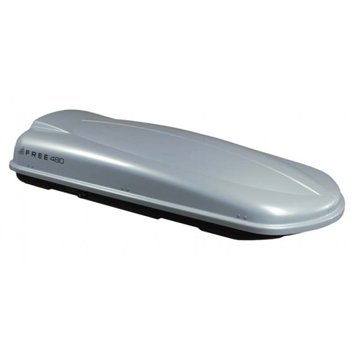 Μπαγκαζιέρα Οροφής Free 480L Silver Με Μονό Άνοιγμα & Quick Fix Τοποθέτηση