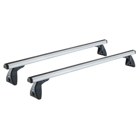 Μπάρες Οροφής Αλουμινίου CRUZ 924-026 Optima Alu S-128cm Ασημί 2 Τεμάχια