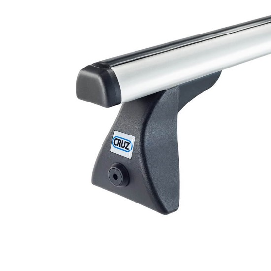 Μπάρες Οροφής Αλουμινίου CRUZ 924-026 Optima Alu S-128cm Ασημί 2 Τεμάχια