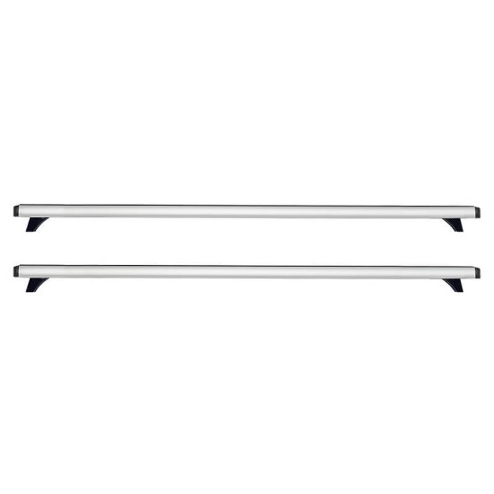 Μπάρες Οροφής Αλουμινίου CRUZ 924-026 Optima Alu S-128cm Ασημί 2 Τεμάχια