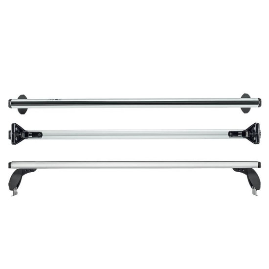 Μπάρες Οροφής Αλουμινίου CRUZ 924-026 Optima Alu S-128cm Ασημί 2 Τεμάχια
