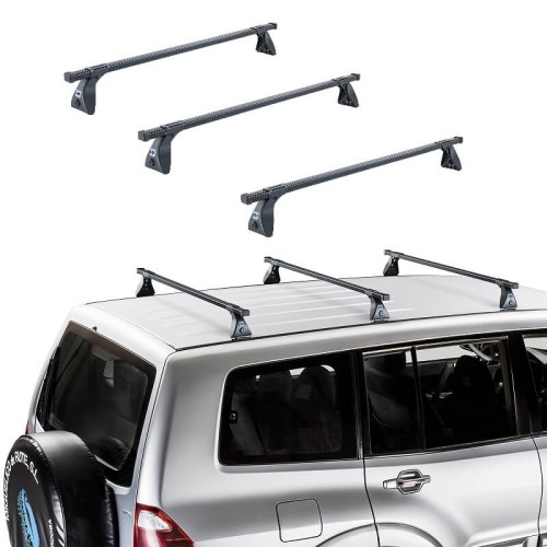 Μπάρες Οροφής Σιδερένιες CRUZ Cargo Spro-120cm 922-426 Σετ Με Πόδια Για Suzuki Grand Vitara 5D 05-15 3 Τεμάχια