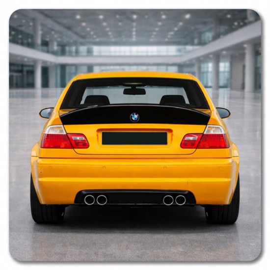 Αεροτομή Πορτ Παγκάζ Για Bmw 3 E46 99-05 Sedan CSL Look Γυαλιστερή Μαύρη Από Abs Πλαστικό