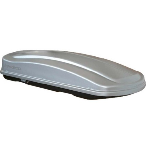 Μπαγκαζιέρα Οροφής Space 530L Silver Γυαλιστερή Με Διπλό Άνοιγμα