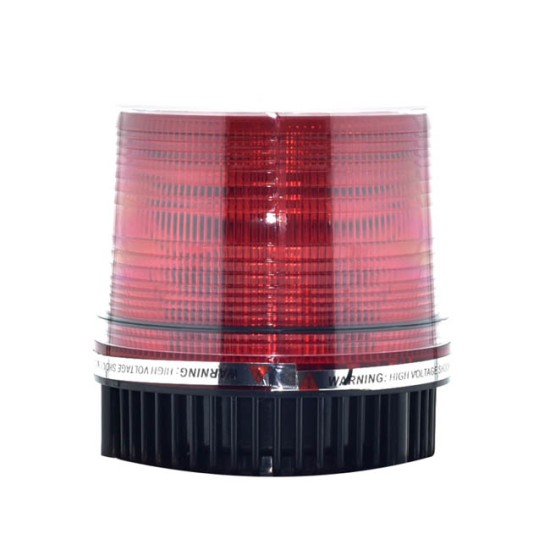Φάρος Ασφαλείας Αυτοκινήτου Μαγνητικός Led 12V /24V 10,5x11.5cm Κόκκινος
