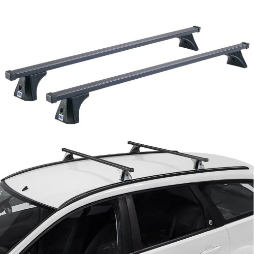 Μπάρες Οροφής Σιδερένιες CRUZ 921-360 Oplus SX-120cm Μαύρες 2 Τεμάχια