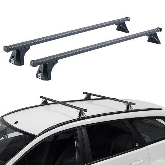 Μπάρες Οροφής Σιδερένιες CRUZ 921-360 Oplus SX-120cm Μαύρες 2 Τεμάχια