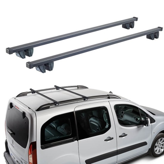 Μπάρες Οροφής Σιδερένιες CRUZ 921-934 Oplus SR+120cm Railing System Μαύρες 2 Τεμάχια