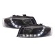Μπροστινά Φανάρια Set Για Audi A4 B6 00-04 DRL Μαύρα H1/H1 Sonar