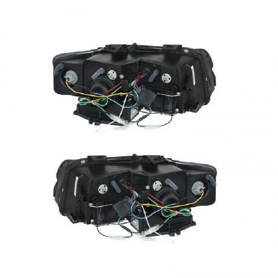 Μπροστινά Φανάρια Set Για Audi A4 B6 00-04 DRL Μαύρα H1/H1 Sonar
