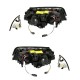 Μπροστινά Φανάρια Set Για Bmw 3 E46 Sedan/Caravan 99-01 Angel Eyes Μαύρα H7/H7 Με Μοτέρ Depo