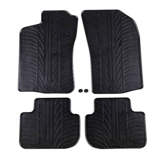 Πατάκια Αυτοκινήτου Gledring 0340 Alfa Romeo 147 2000-2009 / GT 2004-10 Μαύρο 4 Τεμάχια