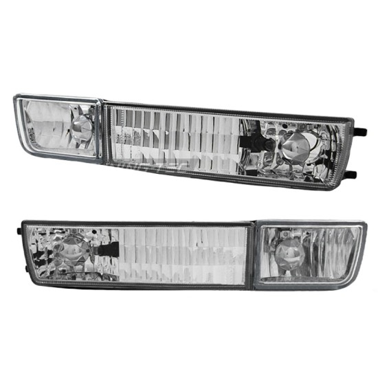 Μπροστινά Φλας Για Vw Golf 3 91-98 / Vento 92-98 Με Προβολάκι Χρώμιο 4 Τεμάχια