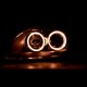 Μπροστινά Φανάρια Set Για Audi A4 B7 04-08 Angel Eyes Black H7/H7 Depo
