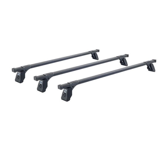 Μπάρες Οροφής Σιδερένιες CRUZ Cargo Spro-120cm 922-444 Σετ Με Πόδια Για VW Caddy 11-20 3 Τεμάχια