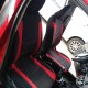Καλύμματα Υφασμάτινα Sport All In One Μαύρο-Κόκκινο Ζευγάρι 4 Τεμάχια
