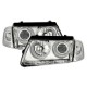 Μπροστινά Φανάρια Set Για Vw Passat 3B 96-00 Angel Eyes Χρωμίου H7/H7 Depo