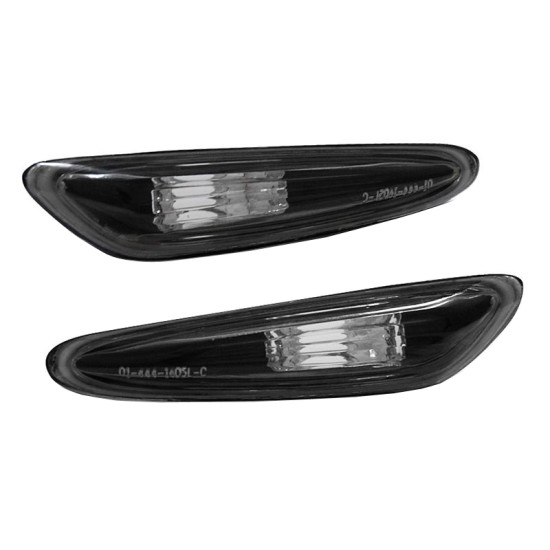 Πλαϊνά Φλας Φτερού Για Bmw 3 E46 Sedan 01-05 / Touring 01-05 / 5 E60/E61 03-10 / X3 E83 03-10 Black 2 Τεμάχια