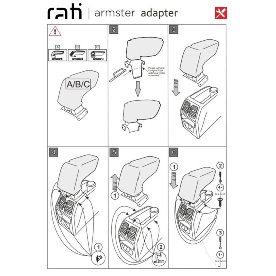 Βάση Τεμπέλη Ειδική Για Opel Zafira B 07-14 Armster Rati 1 Τεμάχιο