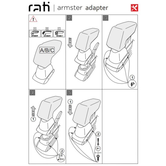 Βάση Τεμπέλη Ειδική Για VW Polo 09-17 Armster Rati 1 Τεμάχιο