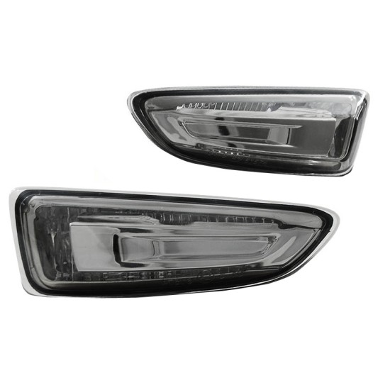 Πλαϊνά Φλας Φτερού Για Opel Astra J 10-16 Smoke 2 Τεμάχια