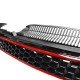 Μάσκα Για Vw Golf VI (6) 08-11 GTI Look Κυψελωτή Με Κόκκινο Σιρίτι 1 Τεμάχιο