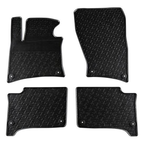 Πατάκια Αυτοκινήτου Gledring 0068 VW Touareg 2010-2018 Μαύρο 4 Τεμάχια