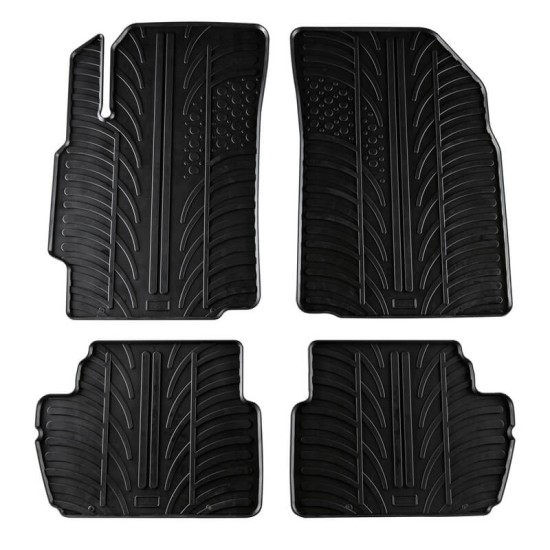 Πατάκια Αυτοκινήτου Gledring 0185 Chevrolet Spark 2010-2015  Πεντάθυρο Μαύρο 4 Τεμάχια