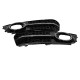 Δίχτυ Προφυλακτήρα Εμπρός Πλαινό Για Audi A4 B8 08-11 RS Look Γυαλιστερό Μαύρο / Χρώμιο Αριστερό & Δεξί 2 Τεμάχια
