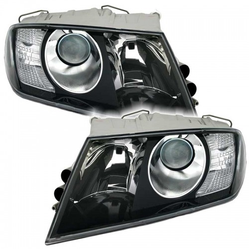 Μπροστινά Φανάρια Set Για Skoda Octavia 1Z 04-08 Projectors Black H7/H1 Depo