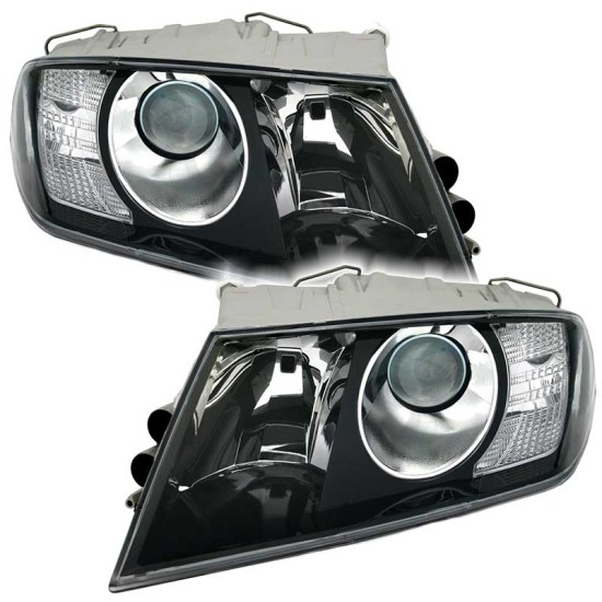 Μπροστινά Φανάρια Set Για Skoda Octavia 1Z 04-08 Projectors Black H7/H1 Depo