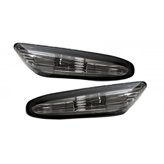 Πλαϊνά Φλας Φτερού Για Bmw 3 E46 Sedan 01-05 / Touring 01-05 / 5 E60/E61 03-10 / X3 E83 03-10 Smoke 2 Τεμάχια