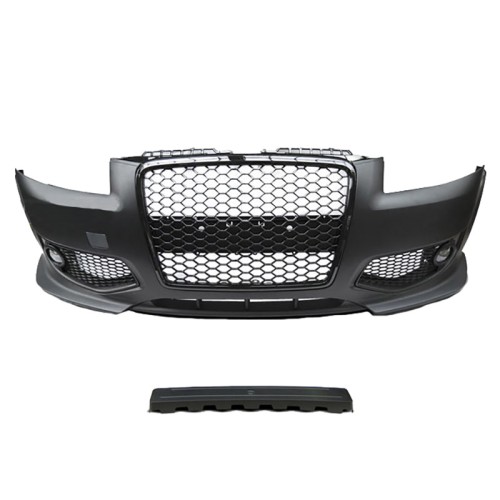 Μπροστινός Προφυλακτήρας Για Audi A3 8P 05-08 RS Look Με Μάσκα Μαύρη Γυαλιστερή