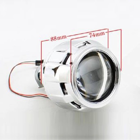 Προτζέκτορες Φαναριών Bi-Xenon Για Retrofit 2.5" H1 Με Καπάκια Χρώμιο 2 Τεμάχια