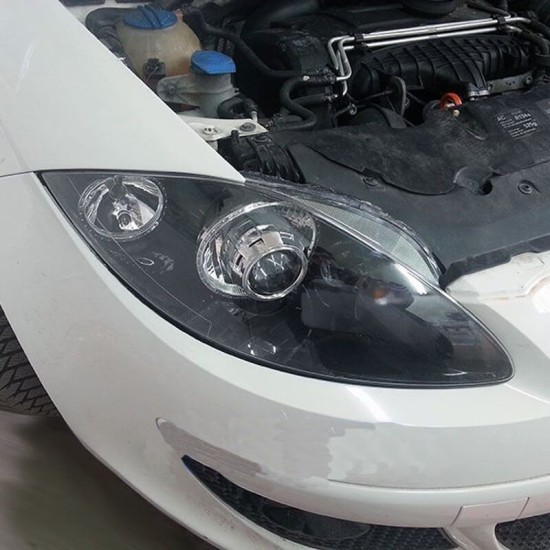 Προτζέκτορες Φαναριών Bi-Xenon Για Retrofit 2.5" H1 Με Καπάκια Χρώμιο 2 Τεμάχια