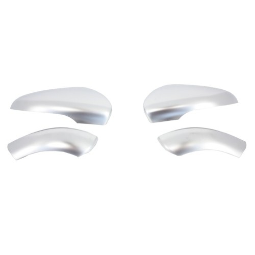 Καπάκια Καθρεφτών Για VW Golf VI (6) 08-12, Touran 10-15 Brushed Aluminium Πάνω-Κάτω Σετ 4 Τεμάχια