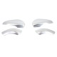 Καπάκια Καθρεφτών Για VW Golf VI (6) 08-12, Touran 10-15 Brushed Aluminium Πάνω-Κάτω Σετ 4 Τεμάχια