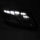 Μπροστινά Φανάρια Set Για Audi Q5 8R 08-12 TRU DRL Μαύρα H7 Με Μοτέρ Depo