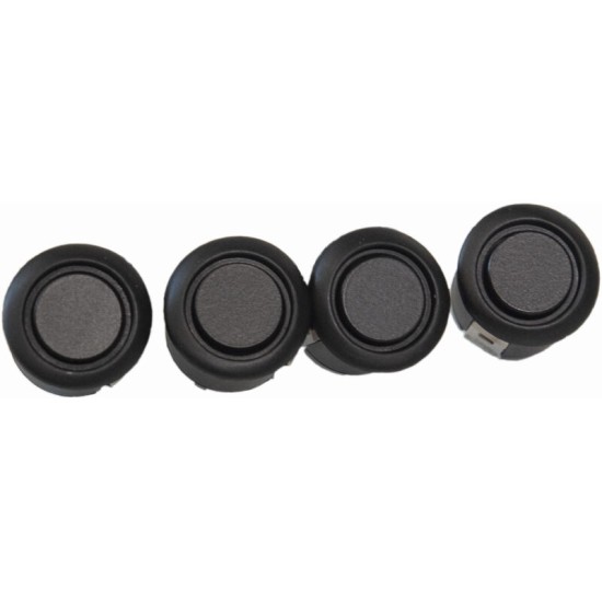 Σύστημα Παρκαρίσματος PDC Με 4 Αισθητήρες 18mm Μαύρο Ματ Με Ήχο Buzzer Osio OSP-235