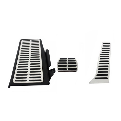 Πεντάλ Αλουμινίου Κουμπωτά Και Footrest Για VW Passat B6 05-10 / Passat B7 10-14 / Passat CC Αυτόματα Σετ 3 Τεμάχια KPVW02